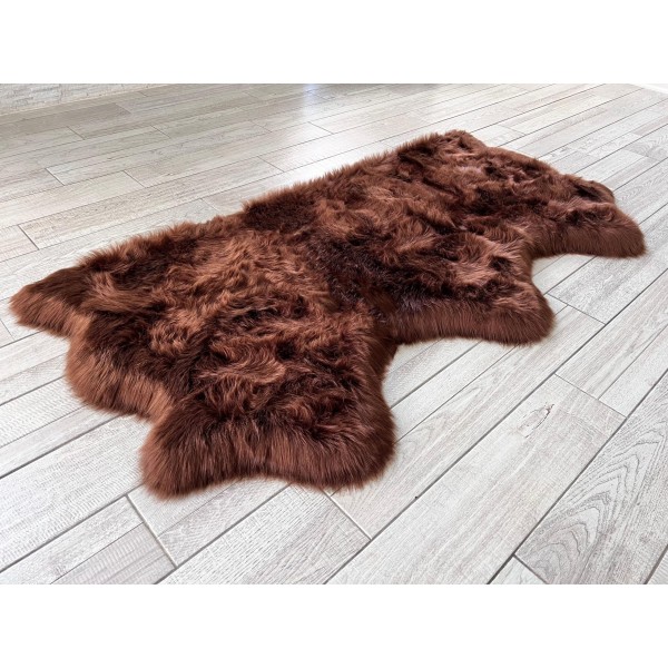 Brown Faux Wool Carpet