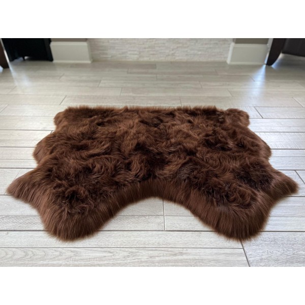 Brown Faux Wool Carpet