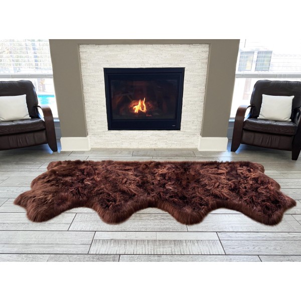 Brown Faux Wool Carpet