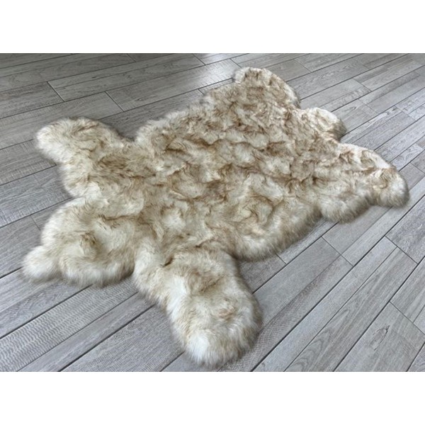 Faux Sheepskin Bear Shape...