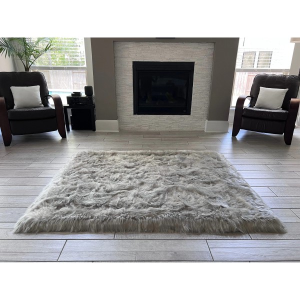 Faux Sheepskin Living Room Rug